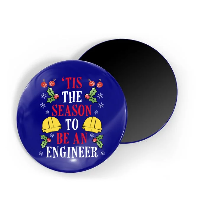 Christmas Engineer Happy Holidays Santa Claus Engineering Funny Gift Magnet