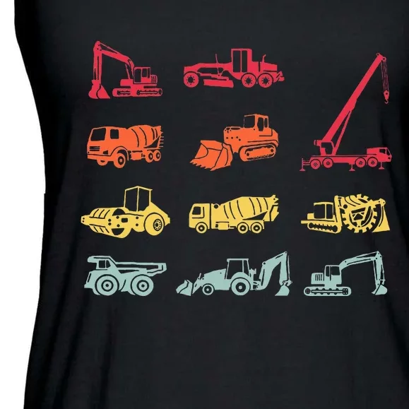 Construction Equipment Heavy Equipment Operator Ladies Essential Flowy Tank