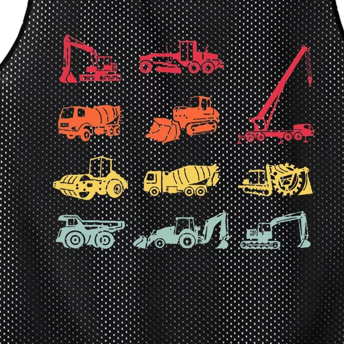 Construction Equipment Heavy Equipment Operator Mesh Reversible Basketball Jersey Tank