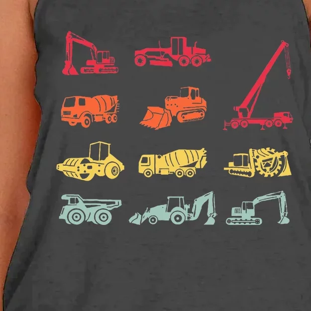 Construction Equipment Heavy Equipment Operator Women's Knotted Racerback Tank