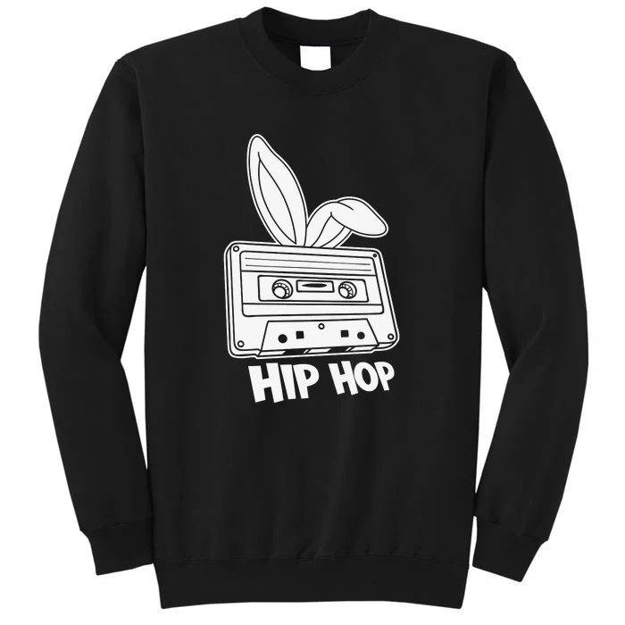 Cassette Easter Hip Hop Happy Easter Cute Ears Bunny Girl Women Sweatshirt