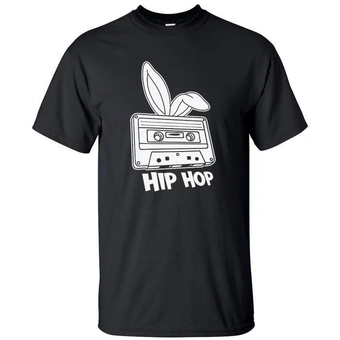 Cassette Easter Hip Hop Happy Easter Cute Ears Bunny Girl Women Tall T-Shirt