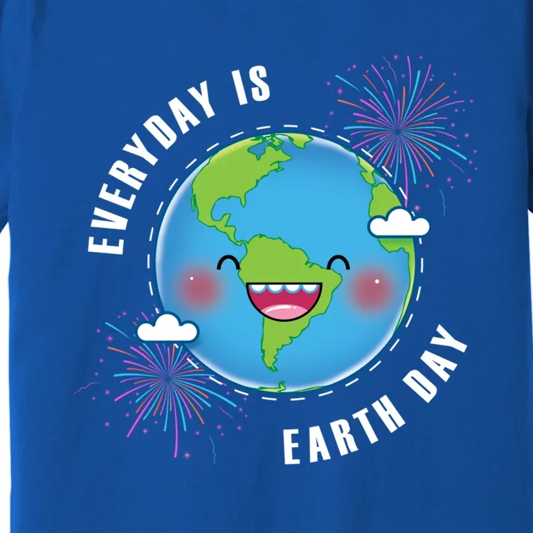 Cute Everyday Is Earth Day Climate Change Awareness Gift Premium T-Shirt