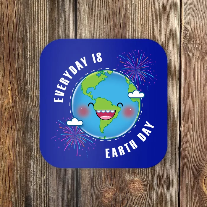 Cute Everyday Is Earth Day Climate Change Awareness Gift Coaster