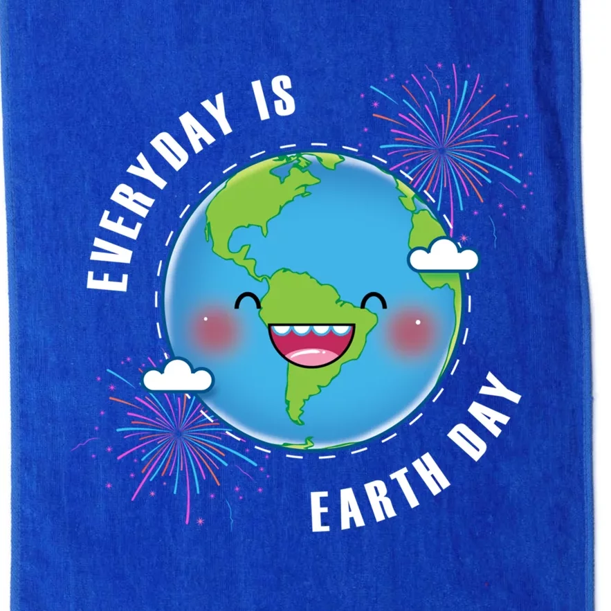 Cute Everyday Is Earth Day Climate Change Awareness Gift Platinum Collection Golf Towel