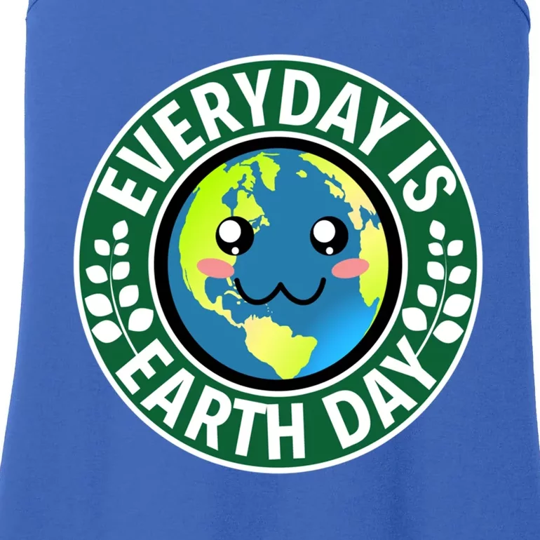 Cute Everyday Is Earth Day Environtal Eco Planet Gift Ladies Essential Tank