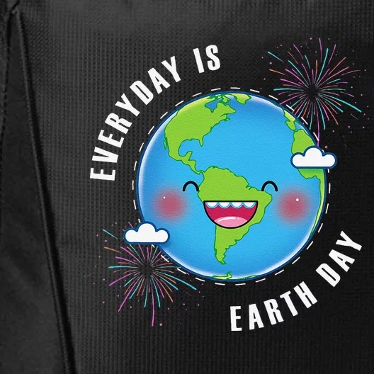 Cute Everyday Is Earth Day Climate Change Awareness Gift City Backpack