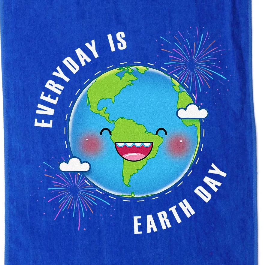 Cute Everyday Is Earth Day Climate Change Awareness Gift Platinum Collection Golf Towel