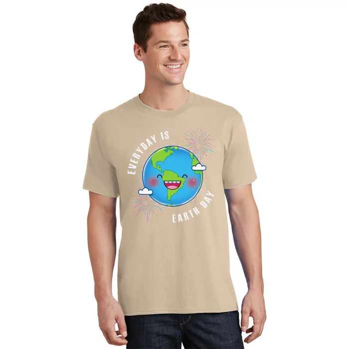 Cute Everyday Is Earth Day Climate Change Awareness Gift T-Shirt