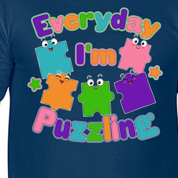 Cute Everyday I'm Puzzling Autism Awareness Comfort Colors T-Shirt