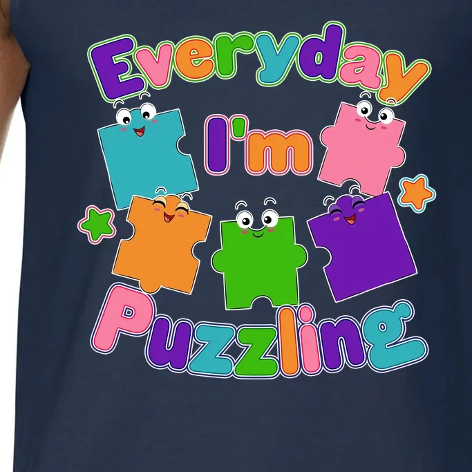 Cute Everyday I'm Puzzling Autism Awareness Comfort Colors® Tank Top