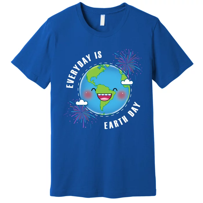 Cute Everyday Is Earth Day Climate Change Awareness Gift Premium T-Shirt