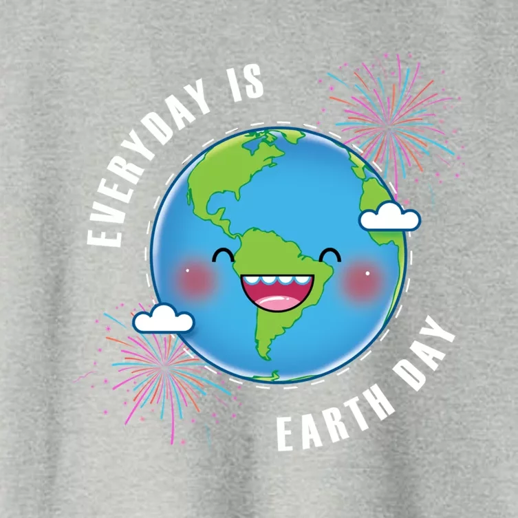 Cute Everyday Is Earth Day Climate Change Awareness Gift Women's Crop Top Tee