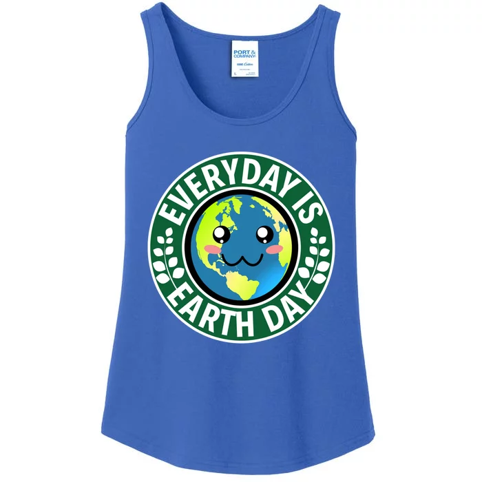 Cute Everyday Is Earth Day Environtal Eco Planet Gift Ladies Essential Tank