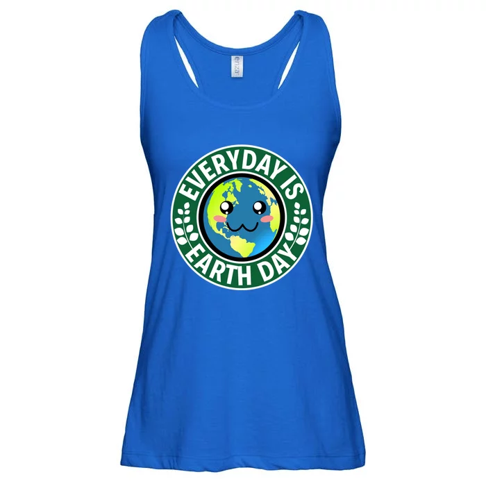 Cute Everyday Is Earth Day Environtal Eco Planet Gift Ladies Essential Flowy Tank