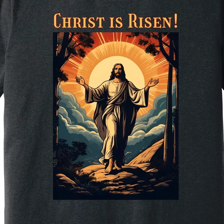 Christian Easter Jesus Christ Is Risen Premium T-Shirt