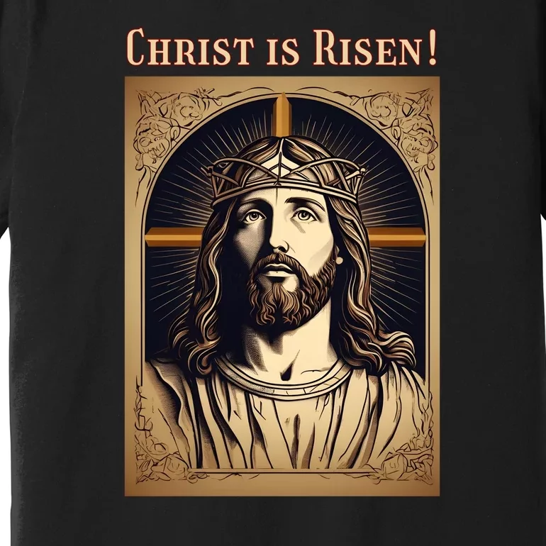 Christian Easter Jesus Christ Is Risen Premium T-Shirt