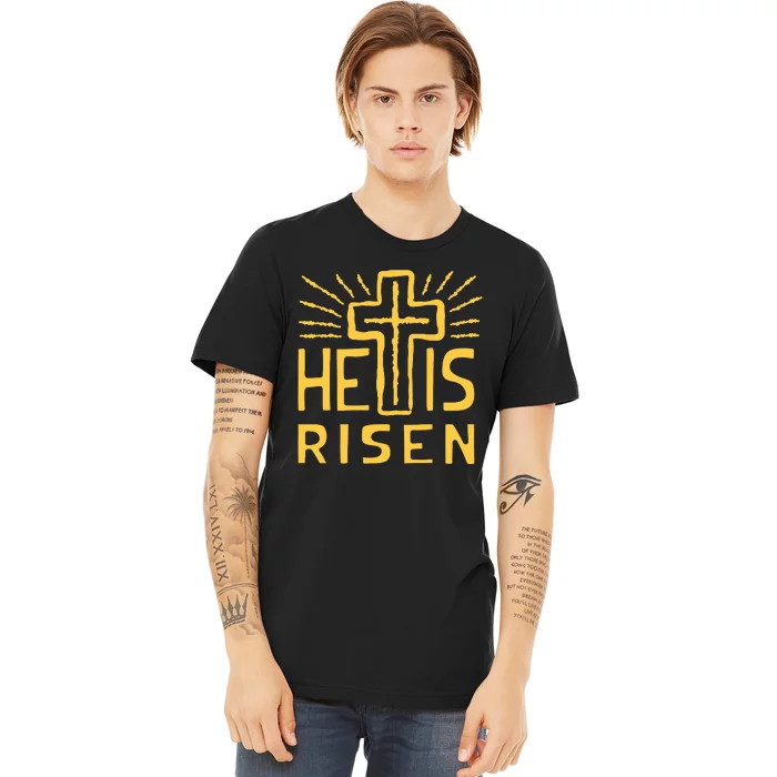 Christian Easter Jesus Christ Is Risen Premium T-Shirt