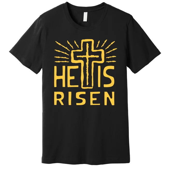 Christian Easter Jesus Christ Is Risen Premium T-Shirt