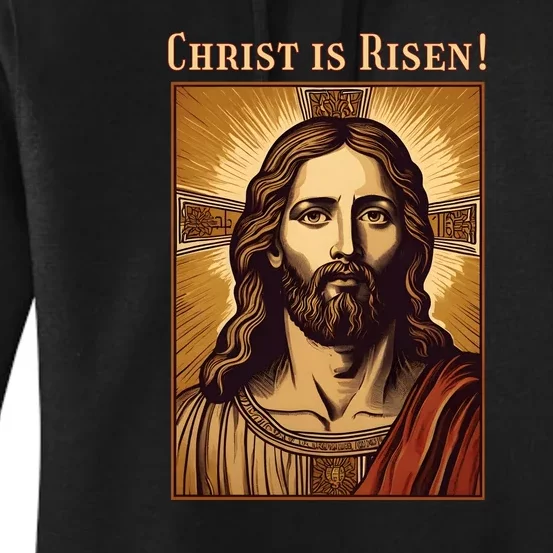 Christian Easter Jesus Christ Is Risen Women's Pullover Hoodie