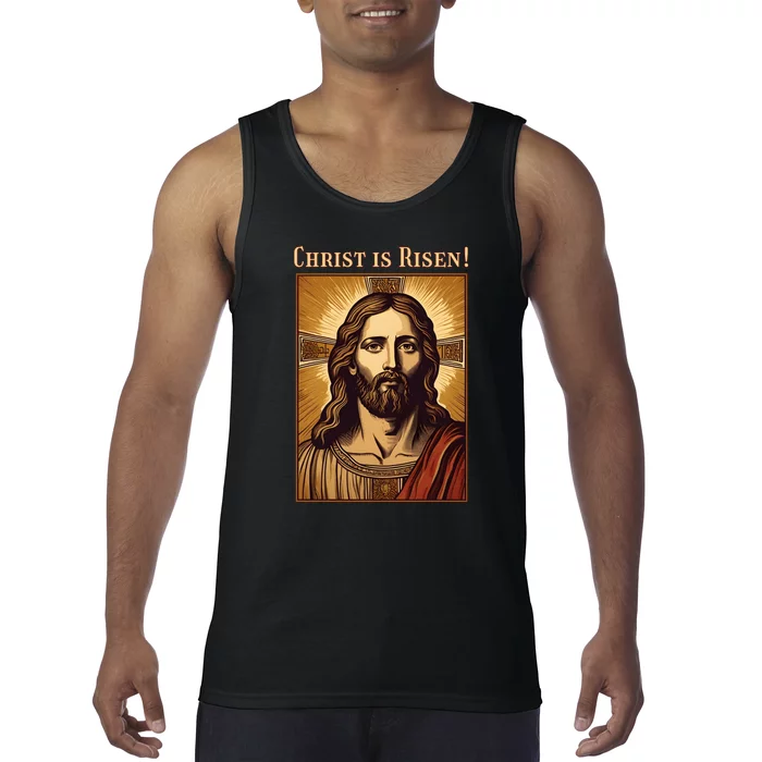 Christian Easter Jesus Christ Is Risen Tank Top