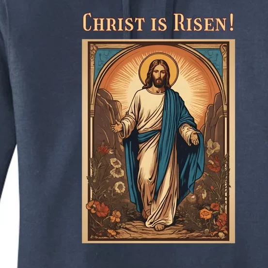 Christian Easter Jesus Christ Is Risen Women's Pullover Hoodie