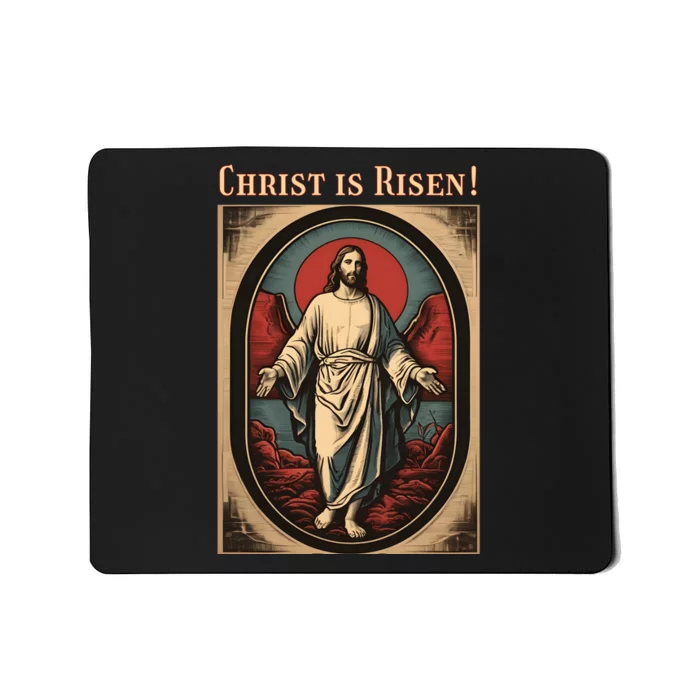 Christian Easter Jesus Christ Is Risen Mousepad