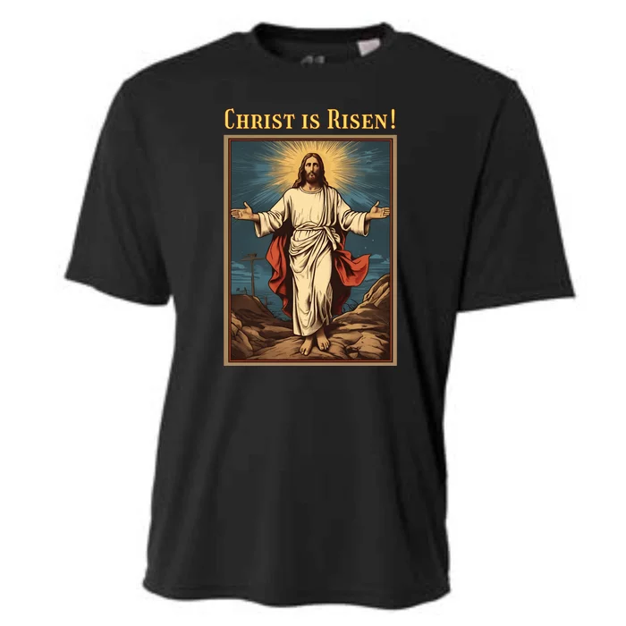 Christian Easter Jesus Christ Is Risen Cooling Performance Crew T-Shirt