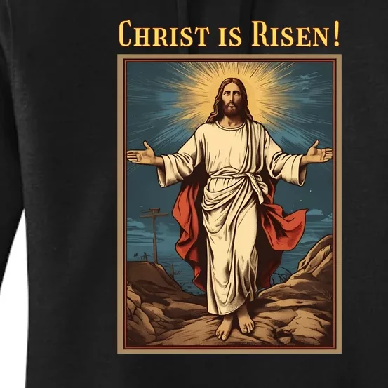 Christian Easter Jesus Christ Is Risen Women's Pullover Hoodie