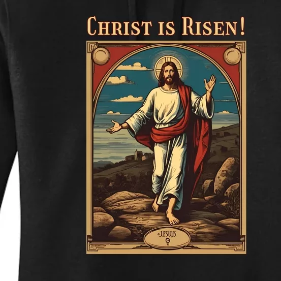 Christian Easter Jesus Christ Is Risen Women's Pullover Hoodie