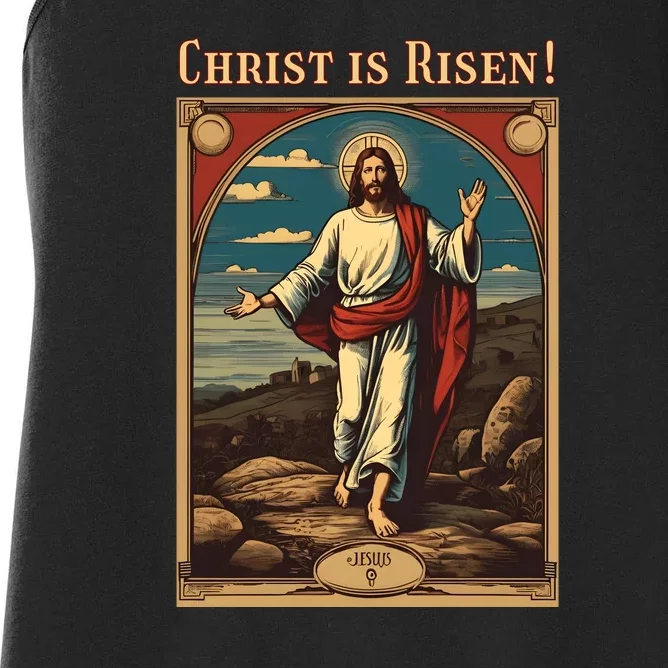 Christian Easter Jesus Christ Is Risen Women's Racerback Tank