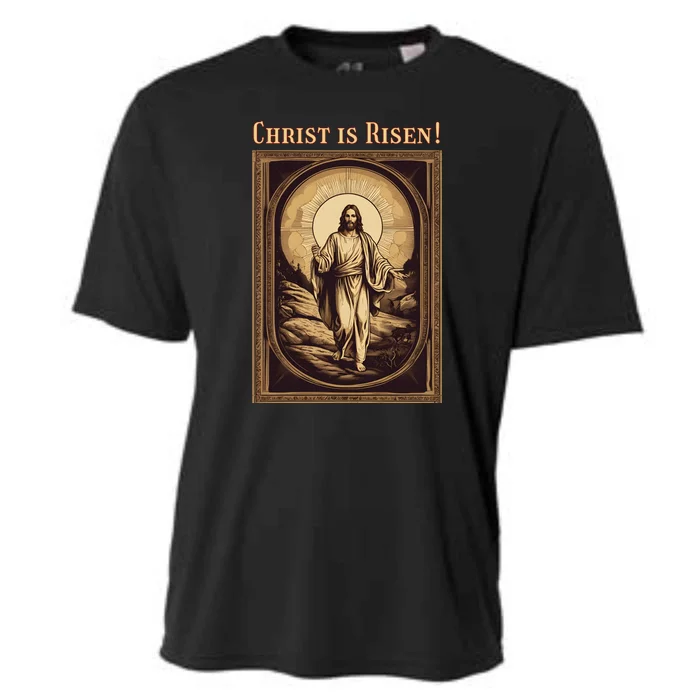 Christian Easter Jesus Christ Is Risen Cooling Performance Crew T-Shirt