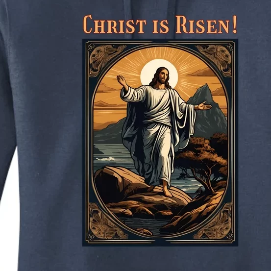 Christian Easter Jesus Christ Is Risen Women's Pullover Hoodie