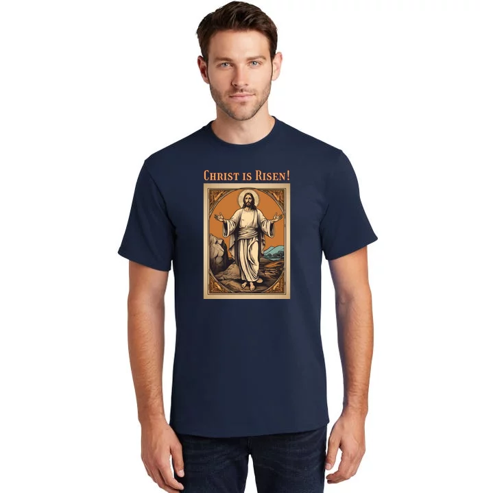 Christian Easter Jesus Christ Is Risen Tall T-Shirt