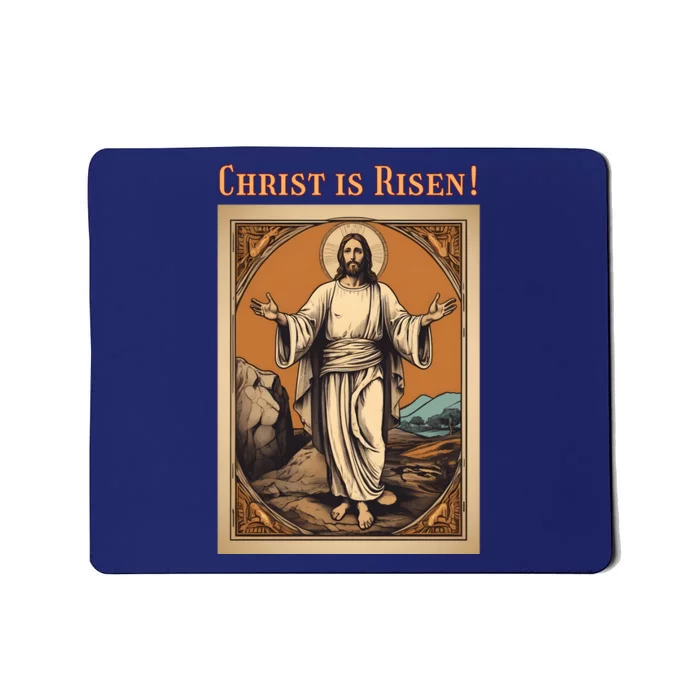 Christian Easter Jesus Christ Is Risen Mousepad