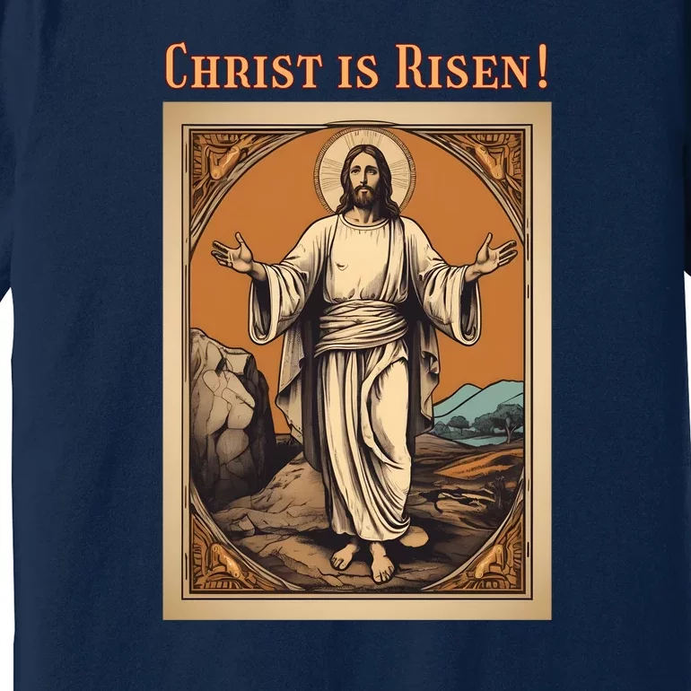 Christian Easter Jesus Christ Is Risen Premium T-Shirt