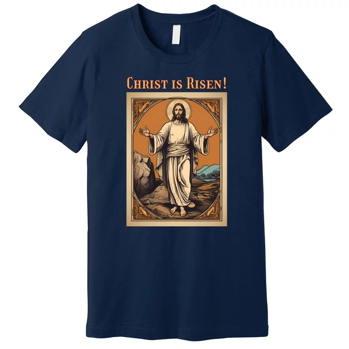 Christian Easter Jesus Christ Is Risen Premium T-Shirt