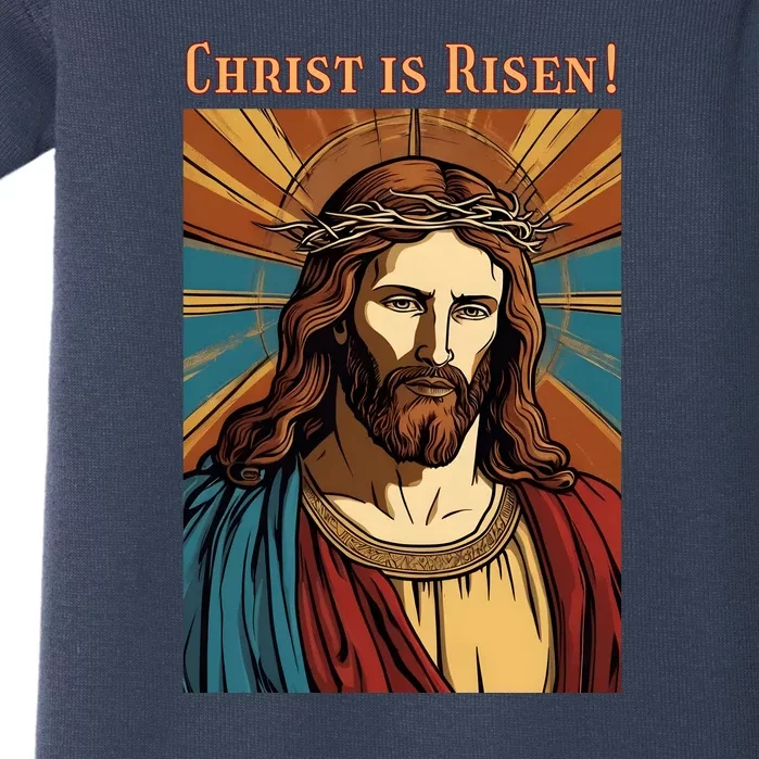 Christian Easter Jesus Christ Is Risen Baby Bodysuit