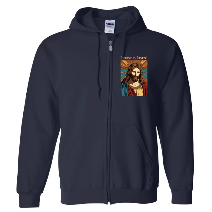 Christian Easter Jesus Christ Is Risen Full Zip Hoodie