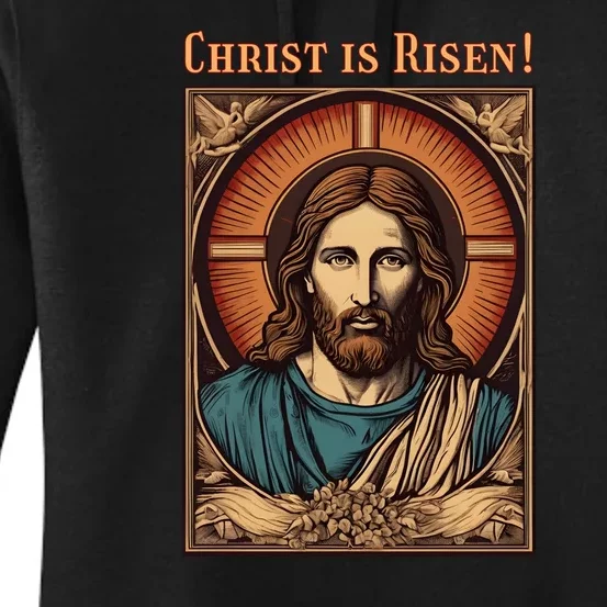 Christian Easter Jesus Christ Is Risen Women's Pullover Hoodie