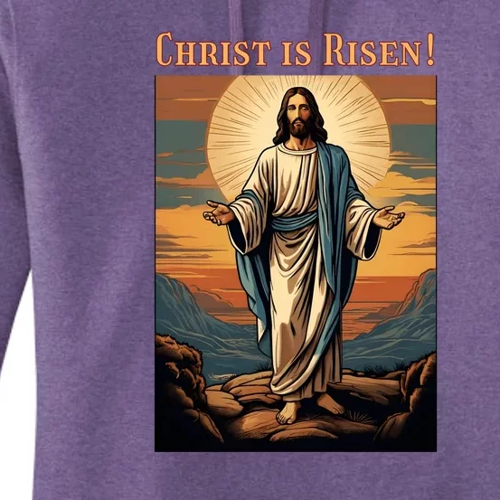 Christian Easter Jesus Christ Is Risen Women's Pullover Hoodie