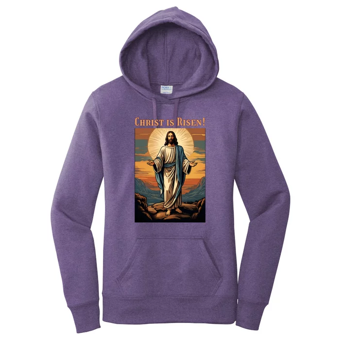 Christian Easter Jesus Christ Is Risen Women's Pullover Hoodie