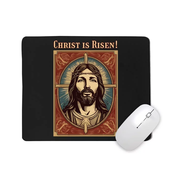 Christian Easter Jesus Christ Is Risen Mousepad