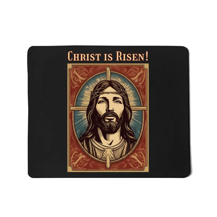 Christian Easter Jesus Christ Is Risen Mousepad