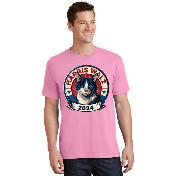 Cat Election Kamala Harris Tim Waltz T-Shirt