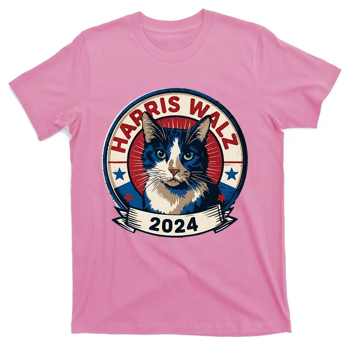 Cat Election Kamala Harris Tim Waltz T-Shirt