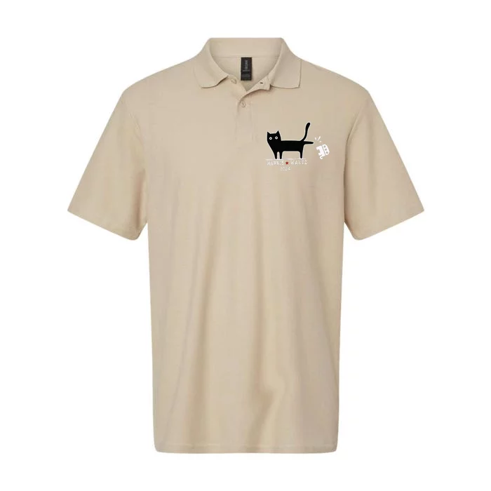 Cat Election Kamala Harris Tim Waltz Softstyle Adult Sport Polo