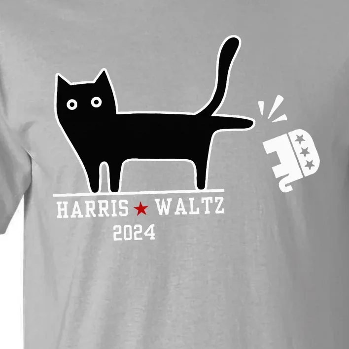 Cat Election Kamala Harris Tim Waltz Tall T-Shirt