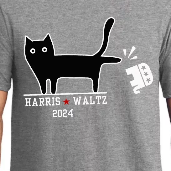 Cat Election Kamala Harris Tim Waltz Pajama Set