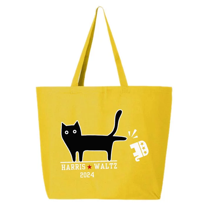 Cat Election Kamala Harris Tim Waltz 25L Jumbo Tote